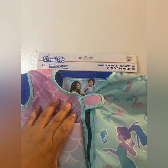 SwimWays Child Swim Vest Mermaid Print Ages 2-4 YEARS - Picture 3 of 4
